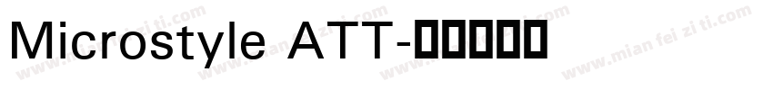 Microstyle ATT字体转换